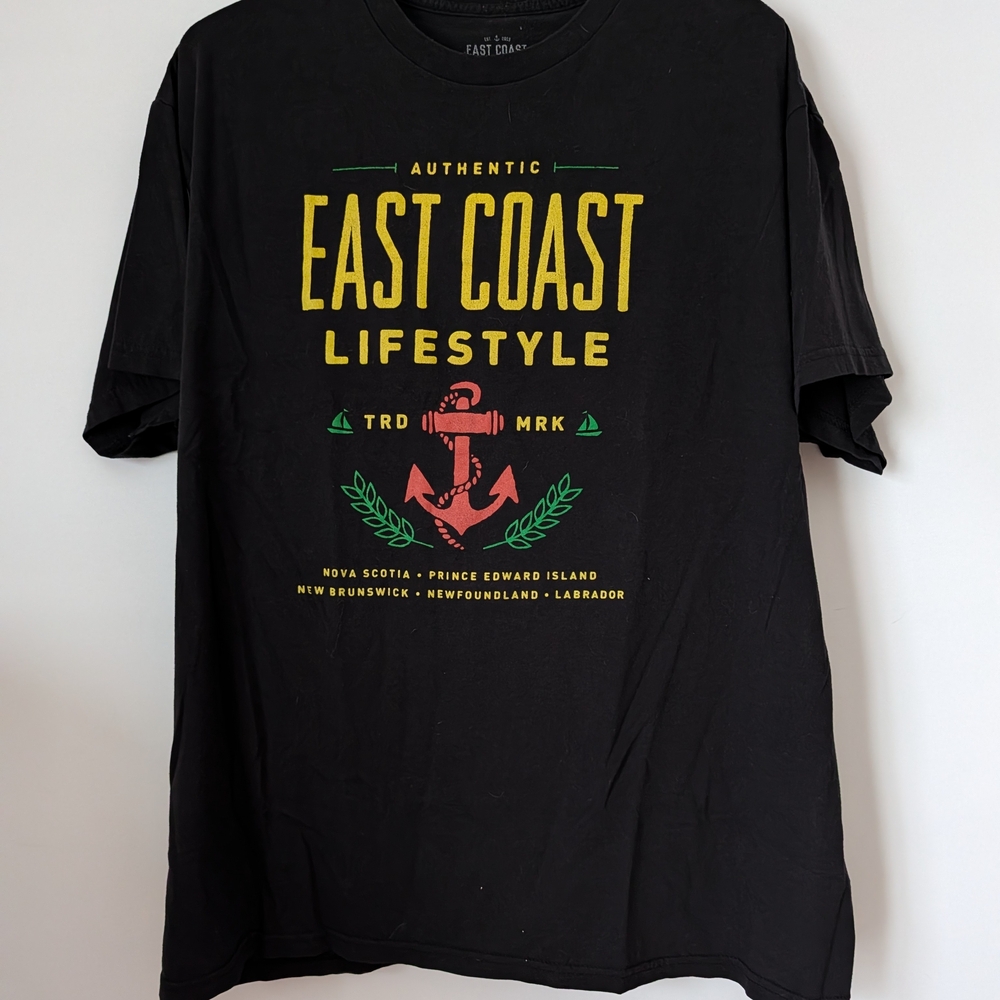 Black East Coast Lifestyle Graphic Tee